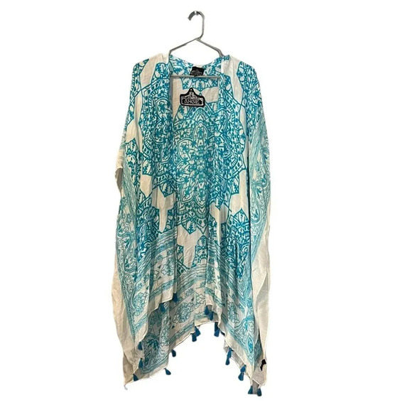 NWT Angie Mandala Printed Cover Up Kimono - Picture 2 of 6